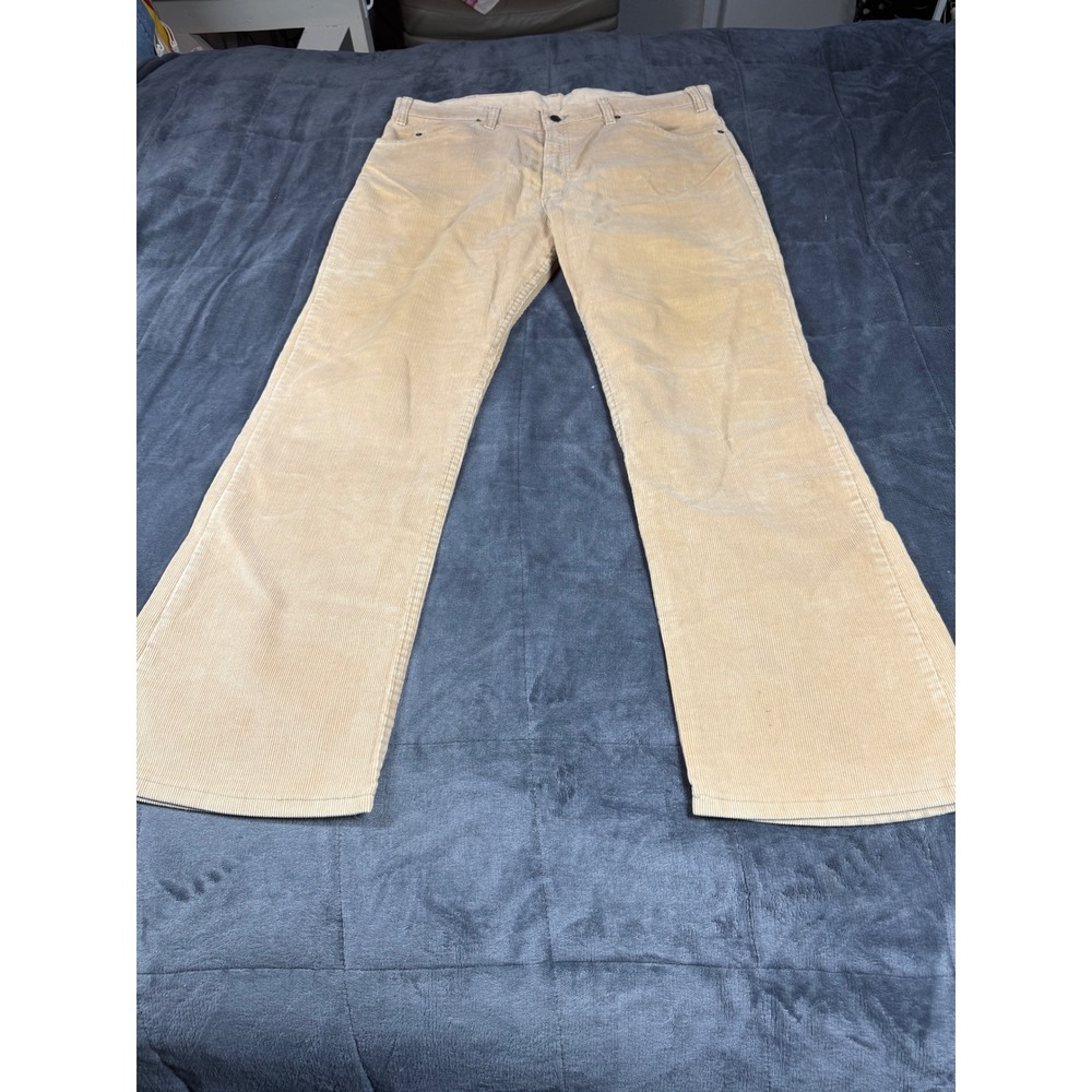 Vintage Levis 517 Corduroy Pants Mens 38x30 Tan Beige Bootcut Made in USA